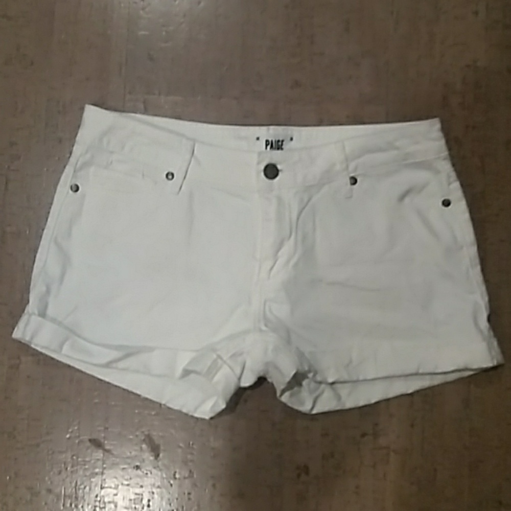 paige jimmy jimmy white shorts